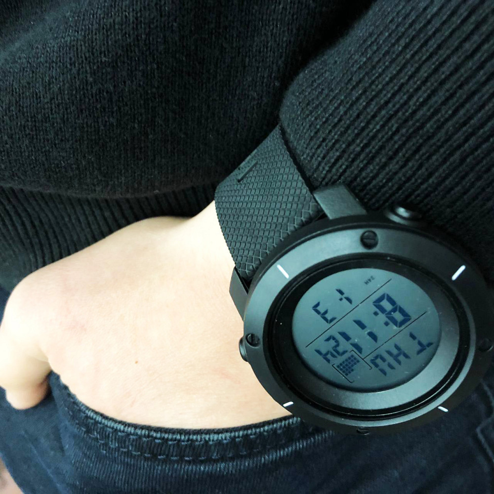 Годинник для кемпінгу та відпочинку, Електронний наручний годинник чоловічий тактичний HU-18 Львів - фото 13