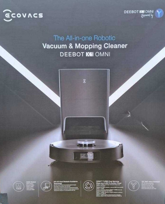 Ecovacs Deebot X1 Omni Ozmo миючий робот пилосос зі станцією самоочистки Харків - фото 4