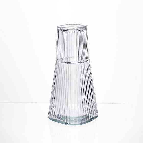 Yiwu Глечик 1 літр зі склянкою 1 шт по 200 мл Прозорий HP-19-PYF-1 Коломия