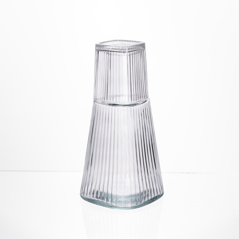 Yiwu Глечик 1 літр зі склянкою 1 шт по 200 мл Прозорий HP-19-PYF-1 Коломия - фото 3