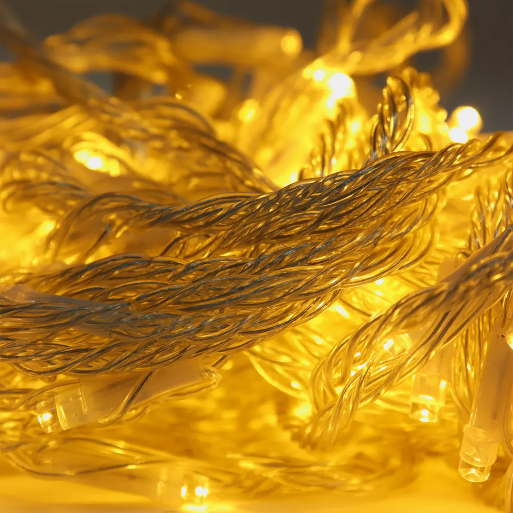 Гирлянда штора от сети 3х1,5 м,240 LED,Теплый свет SBR Киев - изображение 6