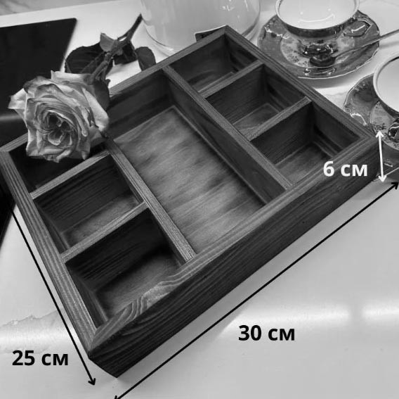 Менажниця дерев'яна "Кесо" венге Миколаїв - фото 3