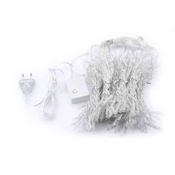 Синя LED-гирлянда «Сітка» для декору Київ