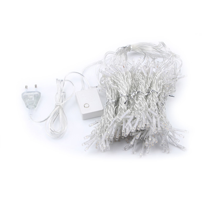 Синя LED-гирлянда «Сітка» для декору Київ - фото 1