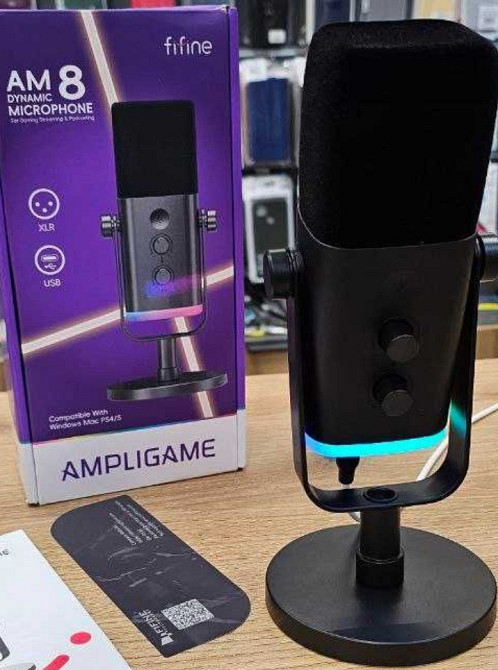 FIFINE AmpliGame AM8 XLR/USB Динамічний мікрофон. Київ - фото 2