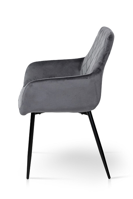 Стілець Томас XS-2836, чорний/велюр сірий Киев - изображение 3
