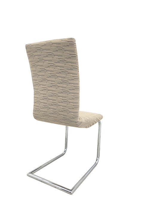 Універсальний натяжний чохол на стілець зі спинкою жакард абстракція мілано Royan Туреччина Бежевий  Белая Церковь - изображение 2