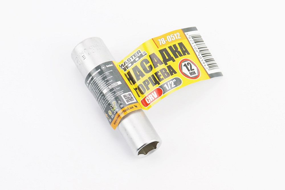 Головка торцева 6-гранна подовжена 1/2" 12x78мм CrV 78-0512 Київ - фото 2