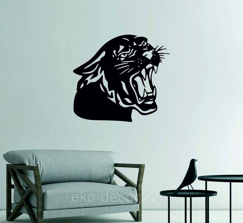 Декоративне настінне Панно «Пантера», Декор на стіну 90*80 см, Чорний Київ - фото 4