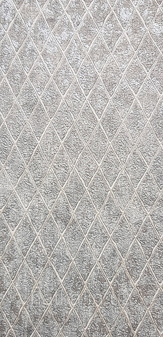 Шпалери вінілові на флізеліні Marburg Aura метрові смуги сіточкою структурні сіро-бежеві Київ - фото 1
