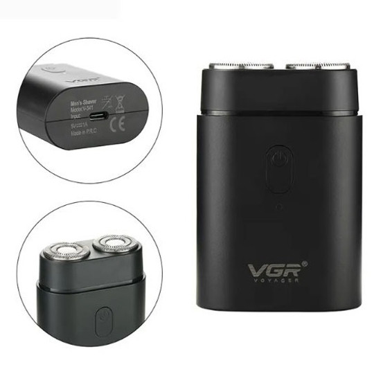 Электробритва для густой бороды VGR V-341, Электрическая бритва для стрижки с влагозащитой JM-79 Львов - изображение 4