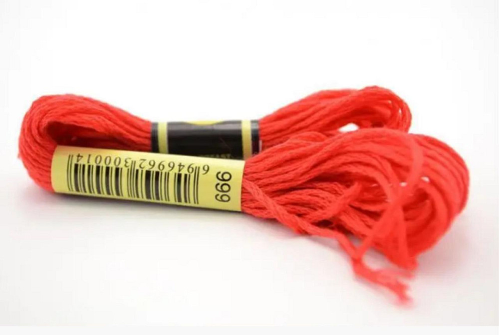 Нитки муліне для вишивки 666 Київ - фото 1