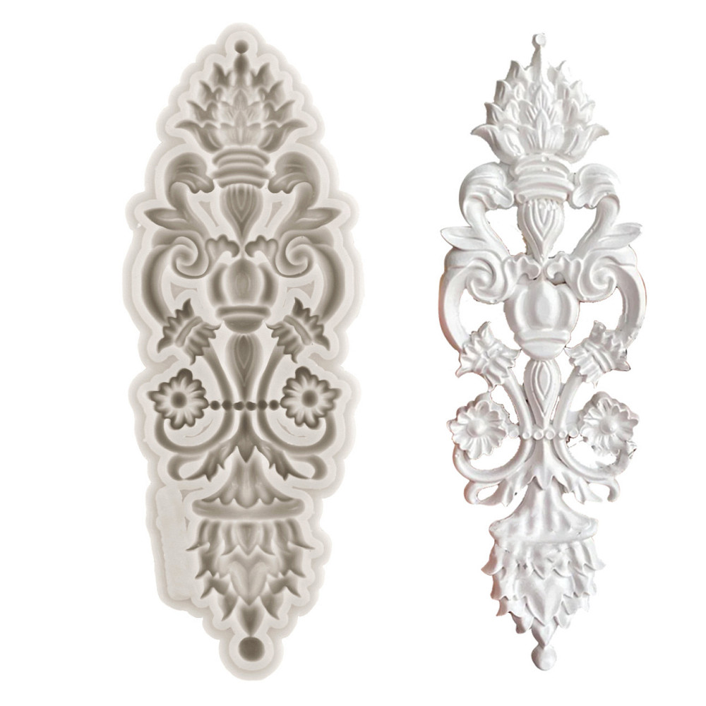 Молд силиконовый абстракция 140 на 52 мм серый Киев - изображение 1