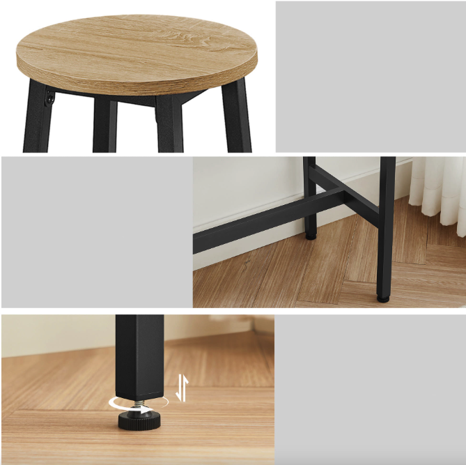 Барний стіл та 2 барні стільці Leobert Kidol в стилі Loft натуральний Киев - изображение 4