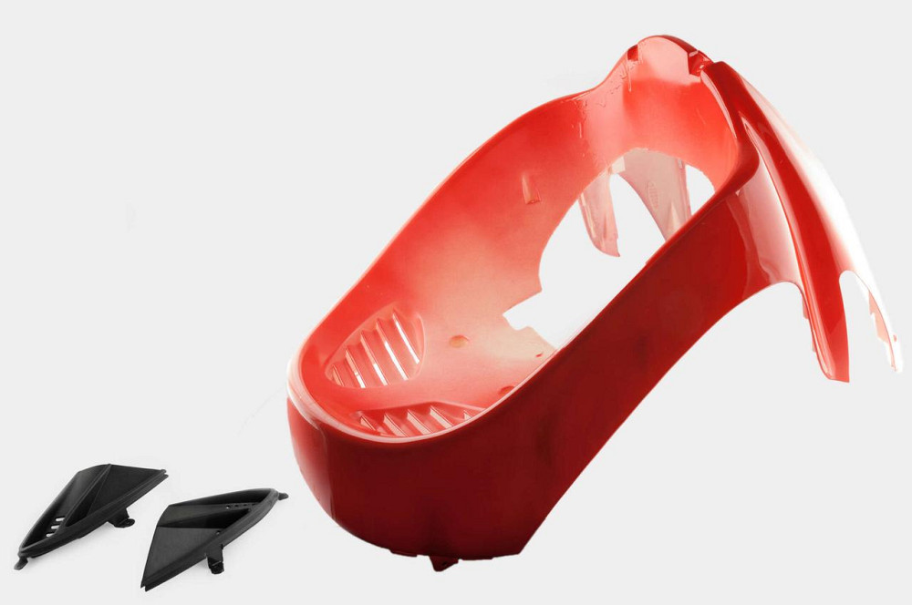 Пластик Вайпер скутер Шторм 2007 передній (підклювник) (червоний) Мукачево - фото 1