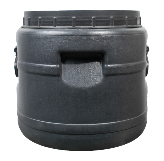 Бочка 20 л пластиковая техническая черная бидон  широкая горловина бочка для воды Днепр