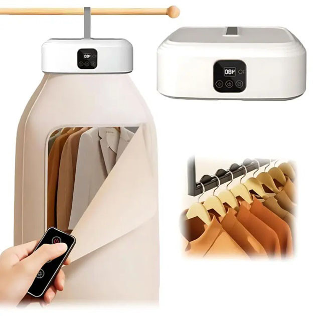 Сушилка электрическая, для одежды, подвесная, складная, с пультом, таймером и чехлом VJ-65 Львов - изображение 3