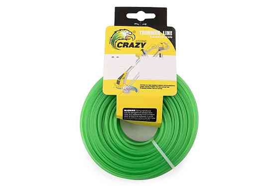 Леска мотокосы Ø2,4mm, 15 метров (звезда, зеленая) Мукачево