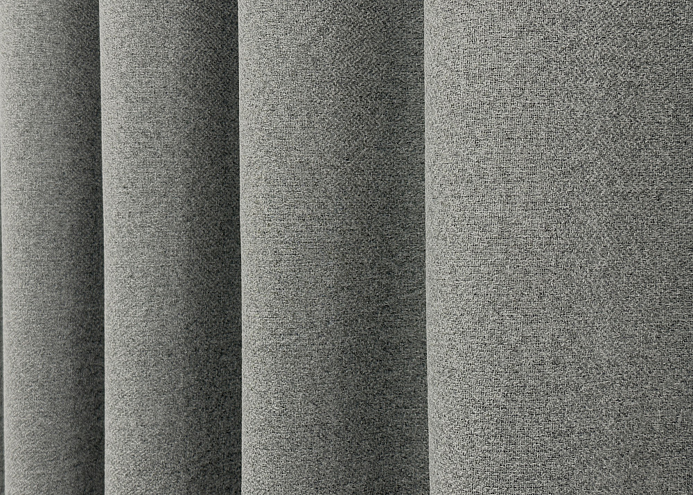 Комплект готовых штор VR-Textil Лен блэкаут № 1821ш Серый 150х270 см 2 шт (33-0822) Киев - изображение 7