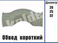 Обвод короткий полипропиленовый Kalde ∅ 32 Харьков