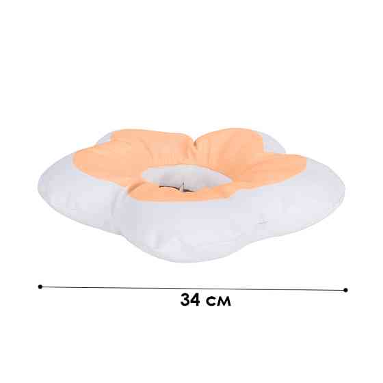 Мягкий воротник-подушка для кошек DT1018 послеоперационный защитный от вылизывания L Peach Київ