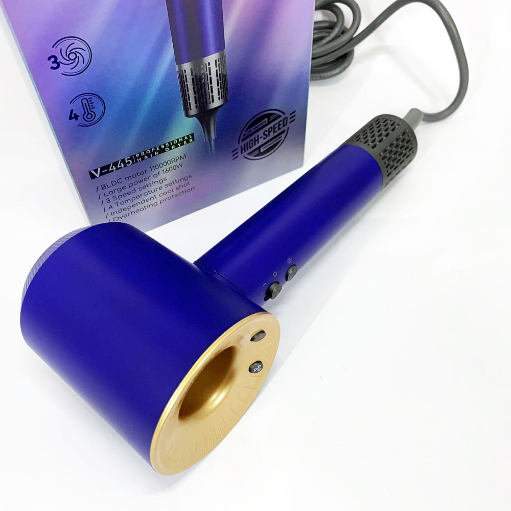 Професійний фен для укладання волосся з насадкою VGR, Жіночий потужний фен для укладання волосся IS-63 Львів - фото 10
