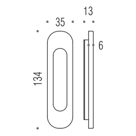 Ручка Colombo CD511 бронза на розсув. двері Київ
