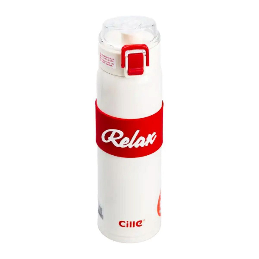 Happy Life Термос Relax з поїлкою з металевою колбою 520 мл Білий HP17304W Коломия - фото 1