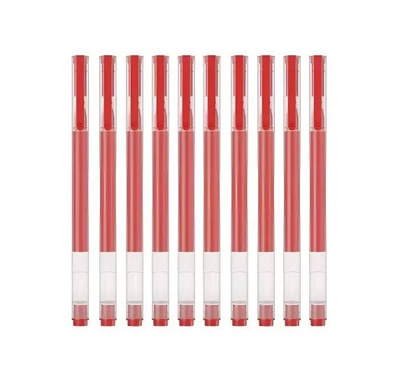 Набір ручок Xiaomi High-capacity Gel Pen (10-Pack) (Red) Одеса - фото 1