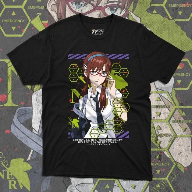 Футболка для підлітка хлопчика з принтом Evangalion Мари Макинами 2 Розмір 160 Anime10661 Дніпро - фото 1