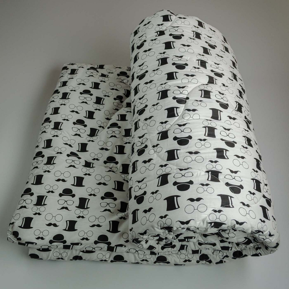 Ковдра вовняна зимова Сатин Чарлі YouStar двоспальна 170х210 см (Білий) Суми - фото 3