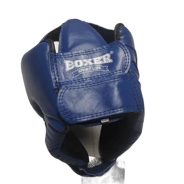 Шлем бокс/каратэ BOXER Кожвинил Элит M-XL Вишнёвое - изображение 6