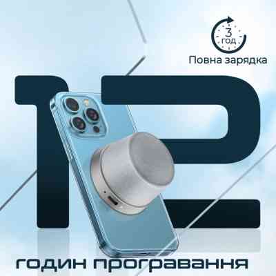 Акустическая система Promate Punch 3 Вт Silver (punch.silver) Винница