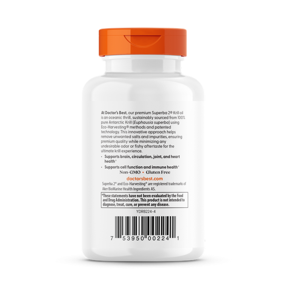 Олія криля для серцево-судинної системи Doctor's Best Real Krill 350 мг 60 капс Київ - фото 3