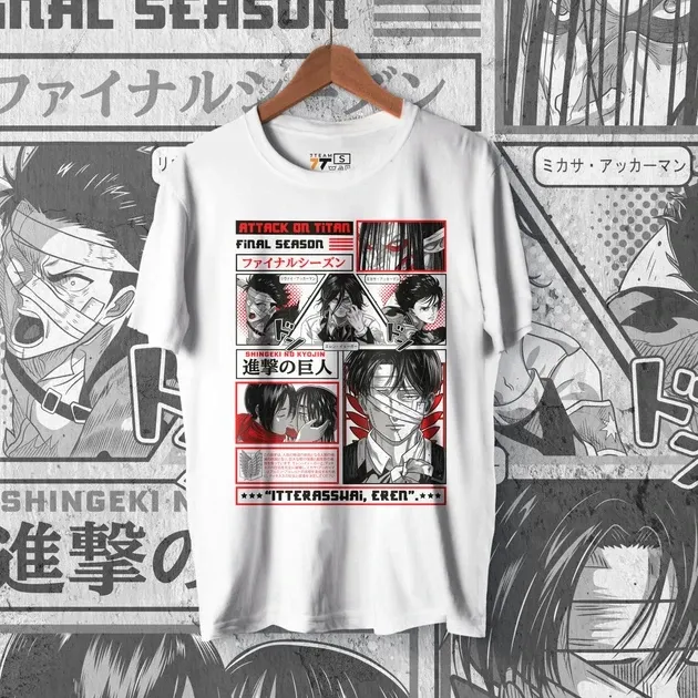 Футболка чоловіча з  принтом Атака титанов Ерен Последний сезон WE Розмір 48 Anime0924 Дніпро - фото 1