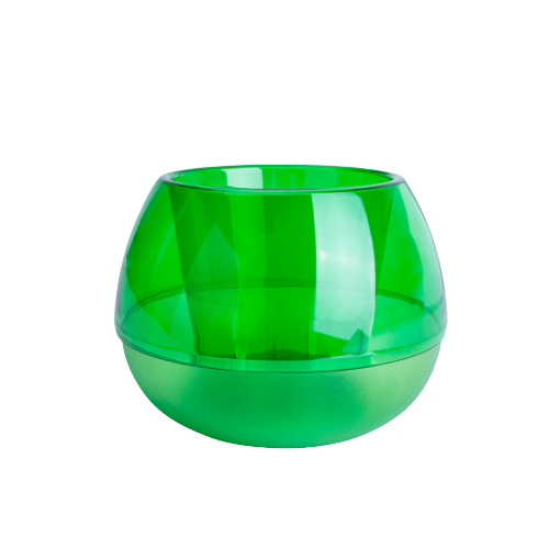 Вазон Сфера 14см зелений прозорий Алеана Житомир - изображение 1