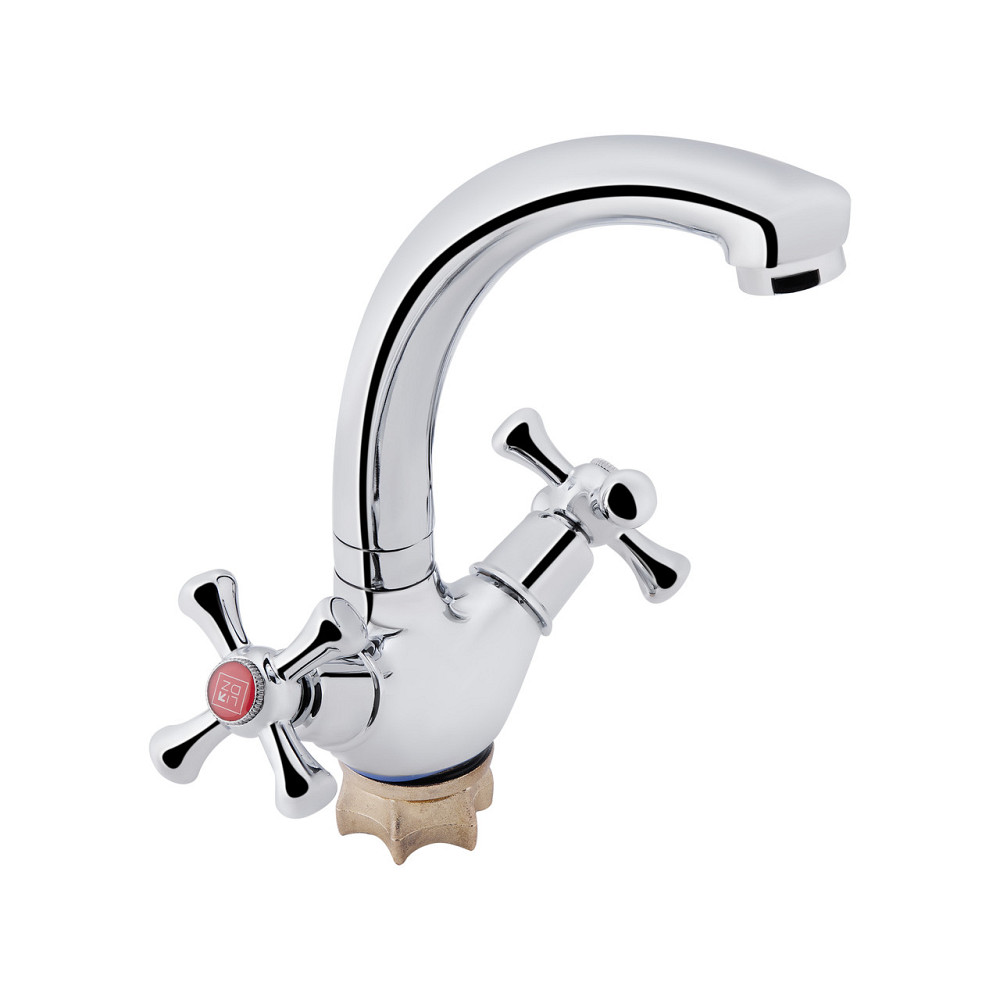 Смеситель для кухни Lidz Lamb 272F двухвентильный LDLAM272FCRM22018 Chrome Киев - изображение 1