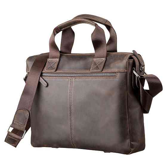 Сумка чоловіча шкіряна Коричнева (SHVIGEL) Київ
