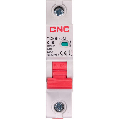 Автоматичний вимикач CNC YCB9-80M 1P C10 6ka (NV821419) Вінниця - фото 1