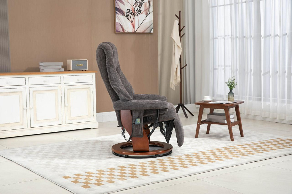 Крісло для відпочинку Avko Style ARMH 003 Dark Grey з масажем, підігрівом і підставкою для ніг Київ - фото 8