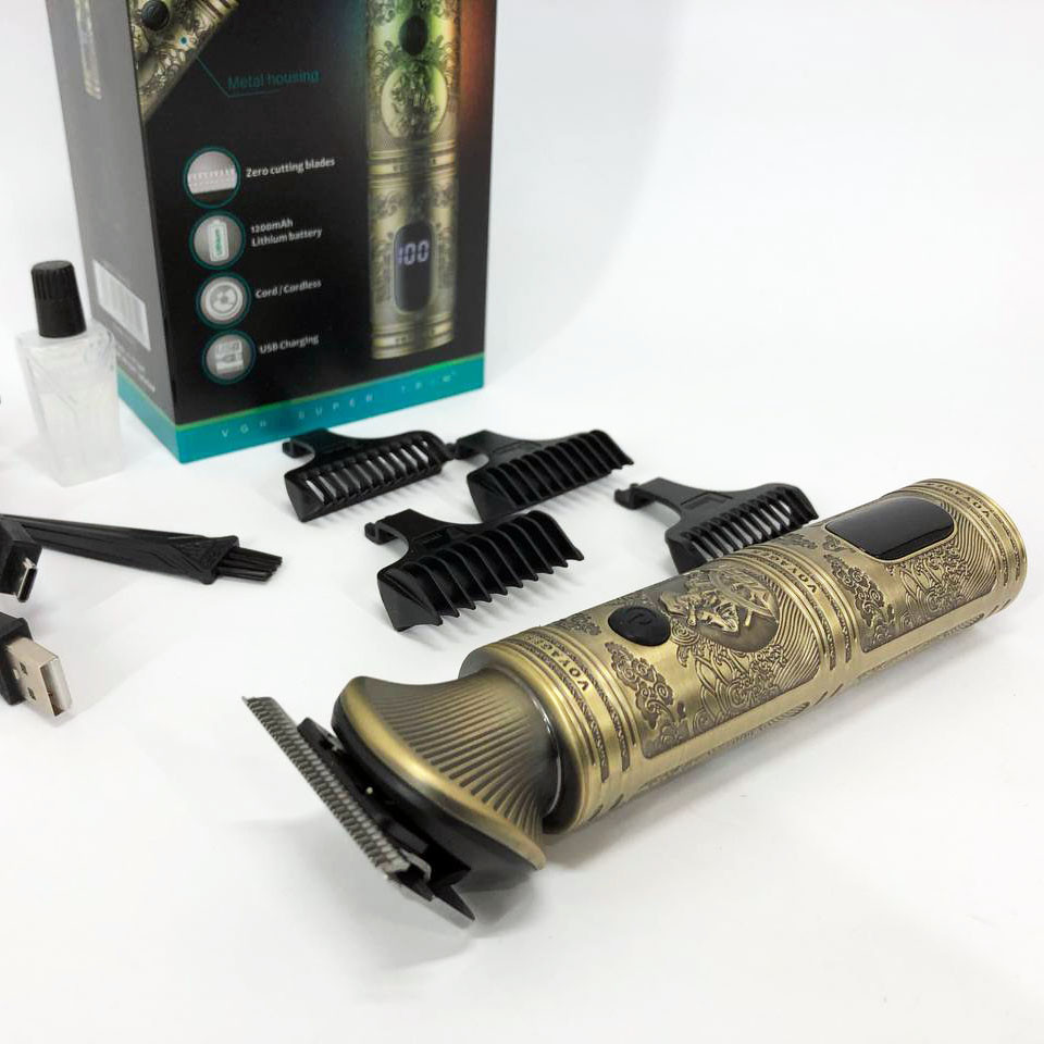 Акумуляторний універсальний тример для стрижки VGR V-962, Машинка для стрижки з безліччю насадок PL-44 Івано-Франківськ - фото 5