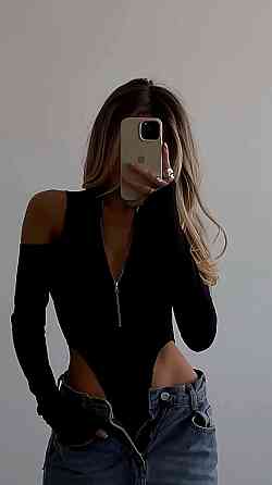 Жіноче боді з відкритими плечима та глибоким вирізом на талії турецький мікродайвінг 46/48 Одеса