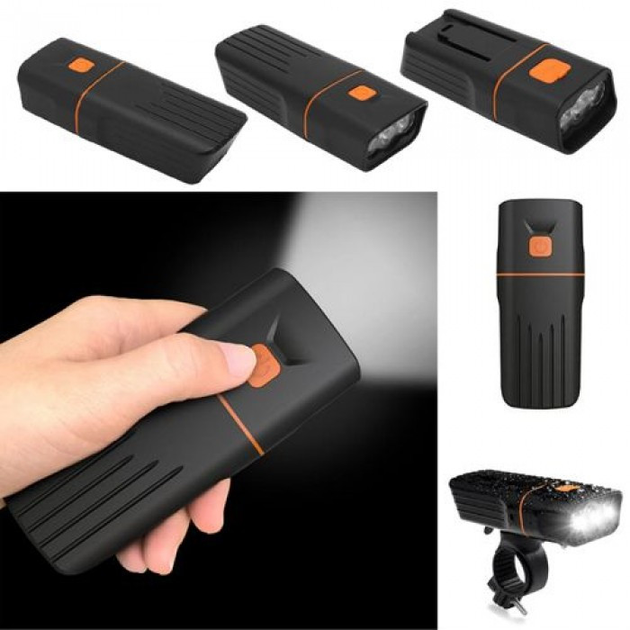 Велоліхтар + габарит QX-T3306 (3xXML-T6 + габарит-6SMD) + PowerBank + microUSB (3 режими та 4 режими) Вінниця - фото 8
