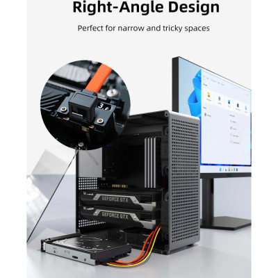 Кабель для передачі даних SATA III 0.5m 90° corner Cabletime (CA915903) Вінниця - фото 5