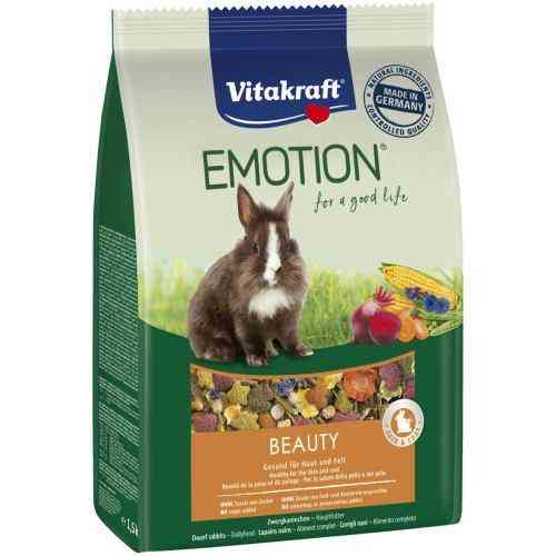 Корм Vitakraft Emotion Beauty для кроликів, для краси шкіри та шерсті, 1,5 кг Вінниця