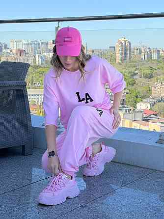 Жіночий легкий спортивний костюм із футболкою "Amante" |  Норма та батал Рожевий, 54-56 Київ