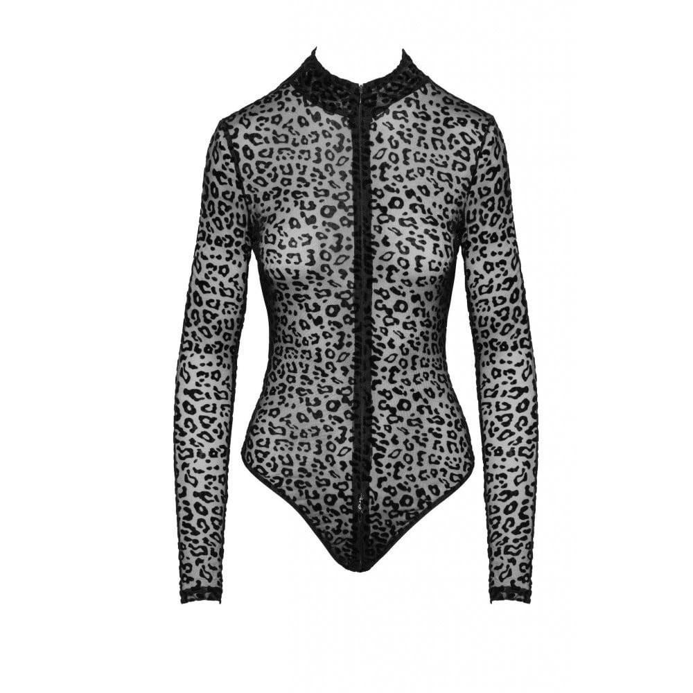 Сексуальне боді з леопардовим принтом M F287 Noir Handmade Sex Aura Київ - фото 3