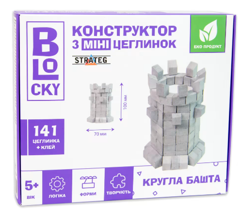 Будівельний набір для творчості з міні-цеглинок BLOCKY Будиночок (31014), шт Київ