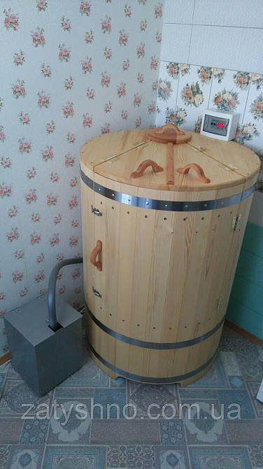 Фітобочка із смереки/фітобочка 80 см у діаметрі/фітобочка з дерева Київ - фото 7