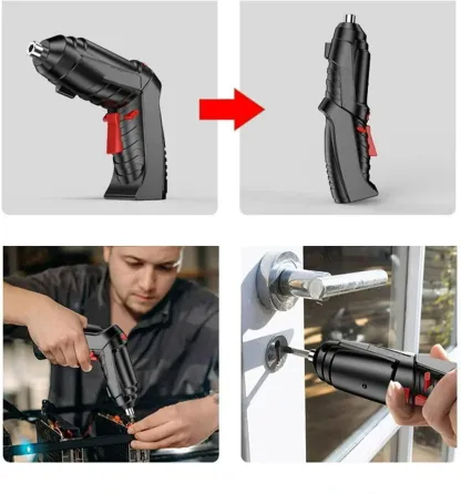 Аккумуляторная отвертка трансформер, 48 элементов, мини-шуруповерт Коломыя